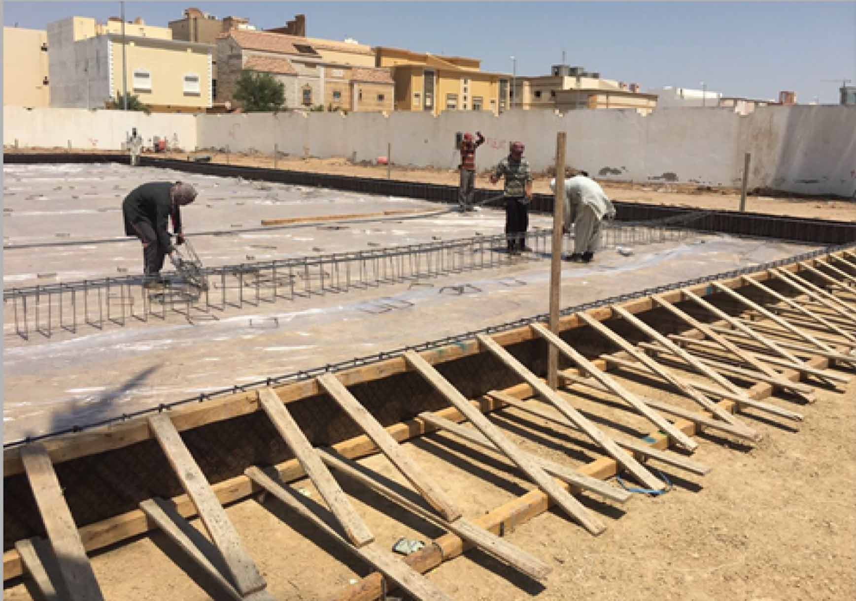أساسات وتسليح فوم عازل بديل الدفان