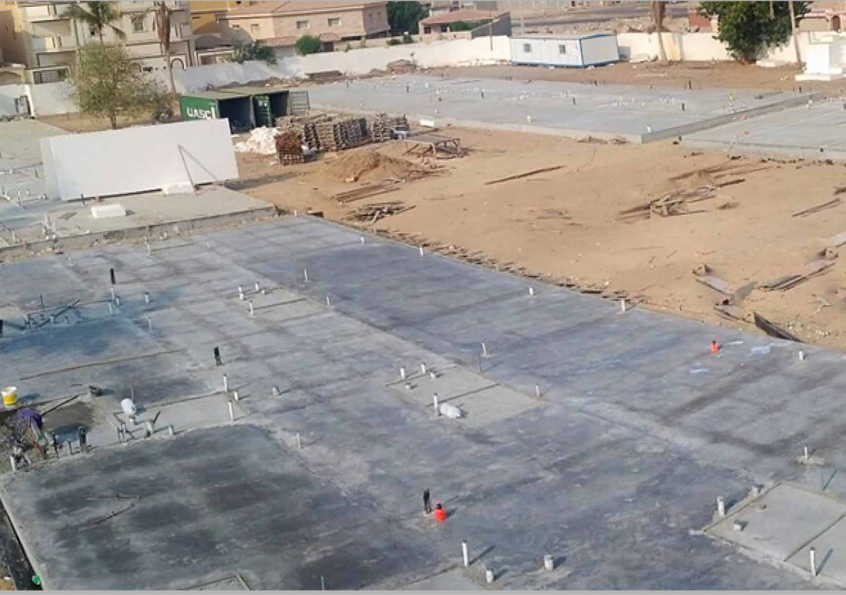 صب القاعدة